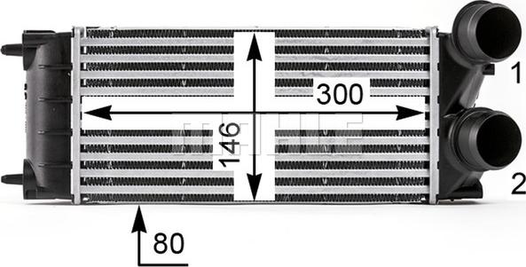 MAHLE CI 528 000P - Intercooler, compresor aaoparts.ro