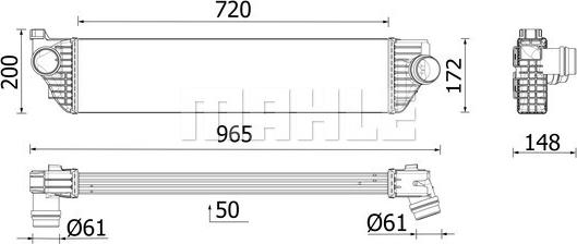 MAHLE CI 669 000P - Intercooler, compresor aaoparts.ro