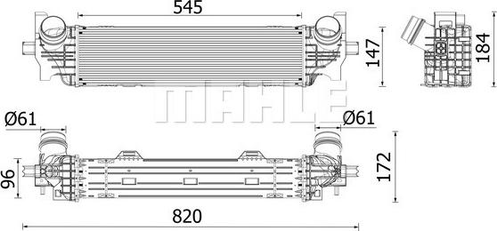 MAHLE CI 660 000P - Intercooler, compresor aaoparts.ro