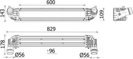 MAHLE CI 668 000P - Intercooler, compresor aaoparts.ro
