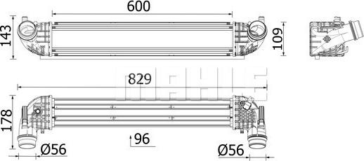 MAHLE CI 668 000P - Intercooler, compresor aaoparts.ro