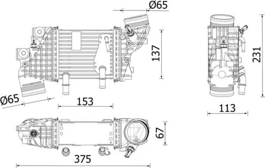 MAHLE CI 663 000P - Intercooler, compresor aaoparts.ro