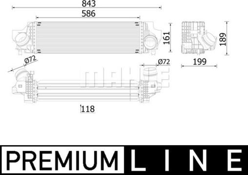 MAHLE CI 610 000P - Intercooler, compresor aaoparts.ro