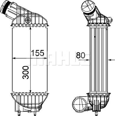 MAHLE CI 199 000P - Intercooler, compresor aaoparts.ro