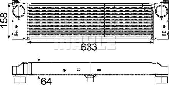 MAHLE CI 192 000P - Intercooler, compresor aaoparts.ro