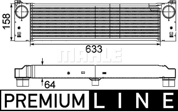 MAHLE CI 192 000P - Intercooler, compresor aaoparts.ro