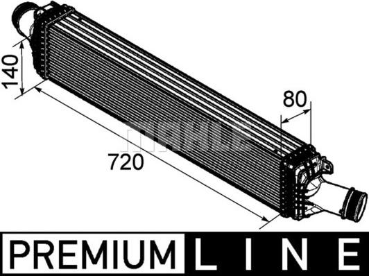 MAHLE CI 169 000P - Intercooler, compresor aaoparts.ro