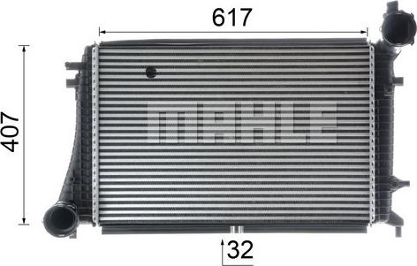 MAHLE CI 166 000P - Intercooler, compresor aaoparts.ro