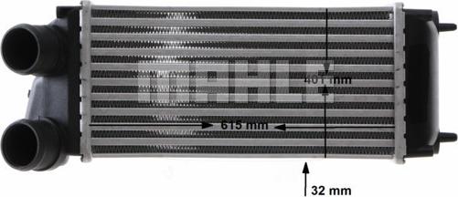 MAHLE CI 166 000S - Intercooler, compresor aaoparts.ro