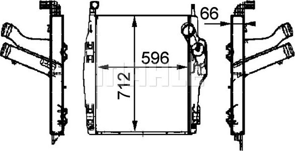 MAHLE CI 104 000P - Intercooler, compresor aaoparts.ro