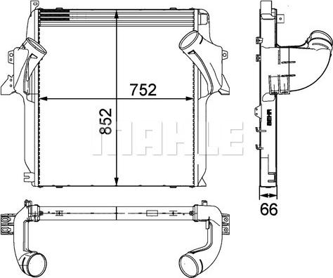 MAHLE CI 101 000P - Intercooler, compresor aaoparts.ro