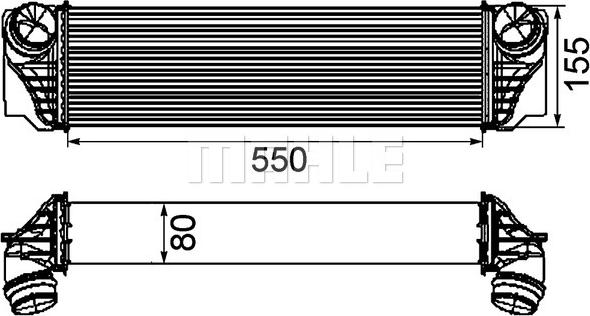 MAHLE CI 184 000P - Intercooler, compresor aaoparts.ro