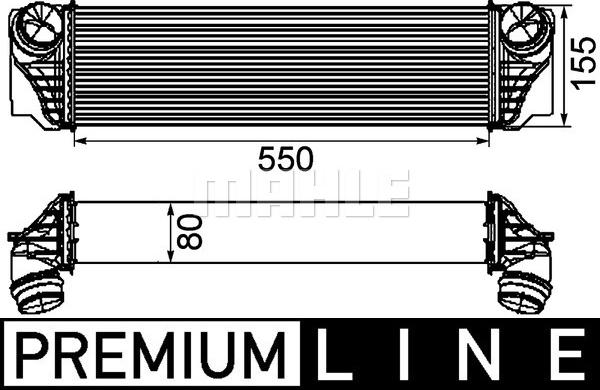 MAHLE CI 184 000P - Intercooler, compresor aaoparts.ro