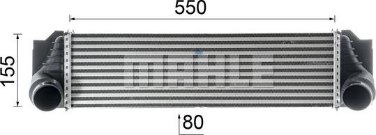 MAHLE CI 184 000P - Intercooler, compresor aaoparts.ro