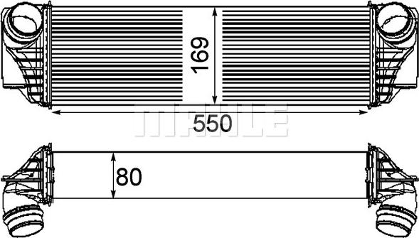 MAHLE CI 185 000P - Intercooler, compresor aaoparts.ro