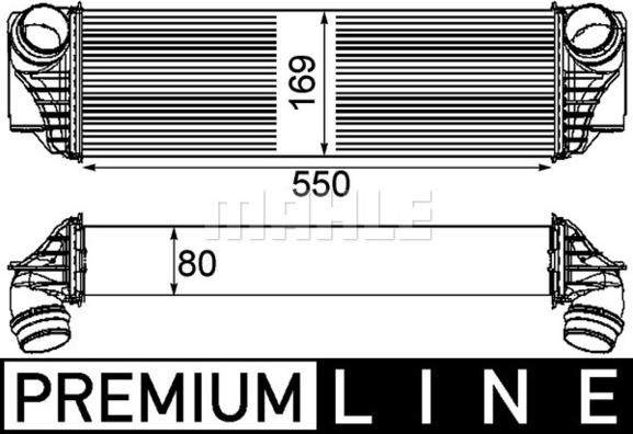 MAHLE CI 185 000P - Intercooler, compresor aaoparts.ro