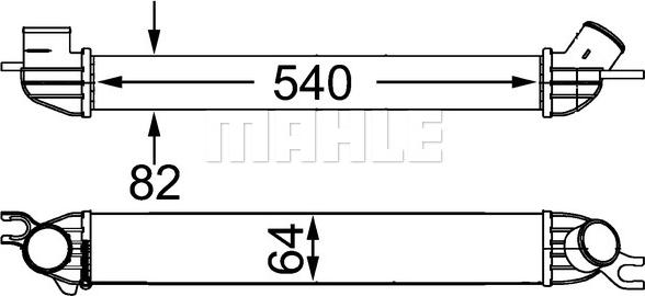 MAHLE CI 188 000S - Intercooler, compresor aaoparts.ro