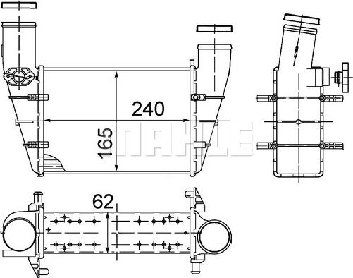 MAHLE CI 130 000S - Intercooler, compresor aaoparts.ro