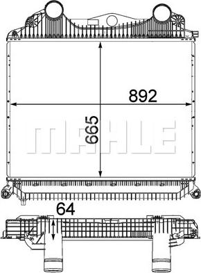 MAHLE CI 123 000P - Intercooler, compresor aaoparts.ro