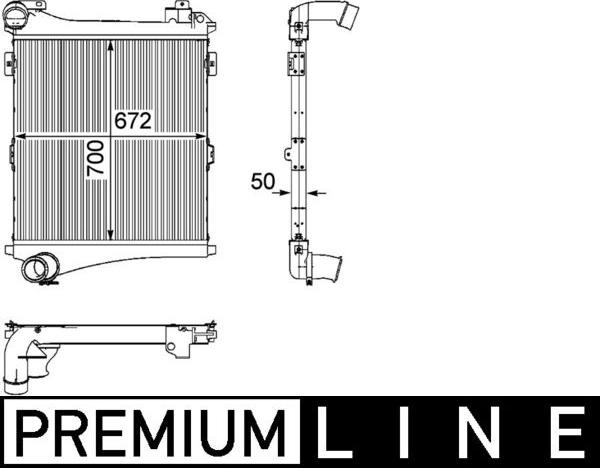 MAHLE CI 179 000P - Intercooler, compresor aaoparts.ro