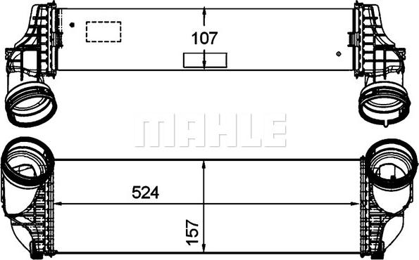 MAHLE CI 175 000P - Intercooler, compresor aaoparts.ro