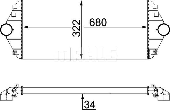 MAHLE CI 17 000S - Intercooler, compresor aaoparts.ro