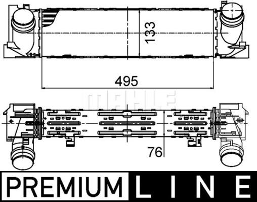 MAHLE CI 393 000P - Intercooler, compresor aaoparts.ro