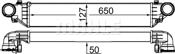 MAHLE CI 343 000S - Intercooler, compresor aaoparts.ro