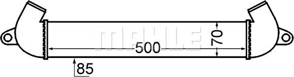 MAHLE CI 342 000S - Intercooler, compresor aaoparts.ro