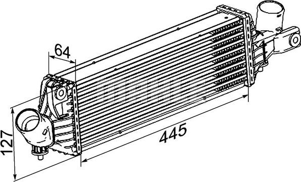 MAHLE CI 355 000P - Intercooler, compresor aaoparts.ro