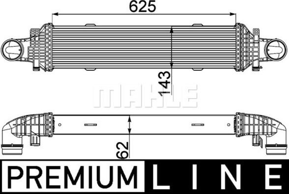 MAHLE CI 357 000P - Intercooler, compresor aaoparts.ro