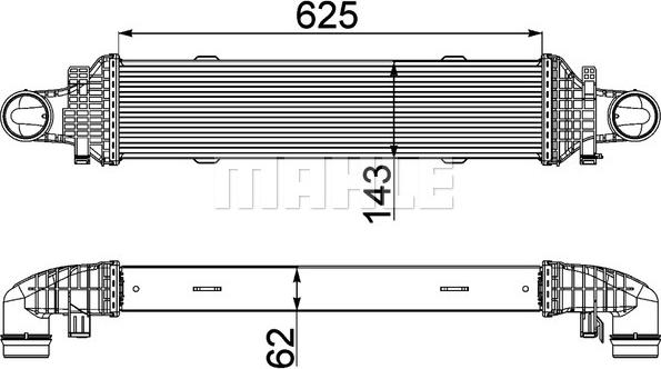 MAHLE CI 357 000P - Intercooler, compresor aaoparts.ro