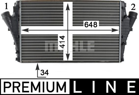 MAHLE CI 301 000P - Intercooler, compresor aaoparts.ro