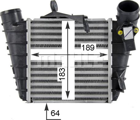 MAHLE CI 298 000P - Intercooler, compresor aaoparts.ro