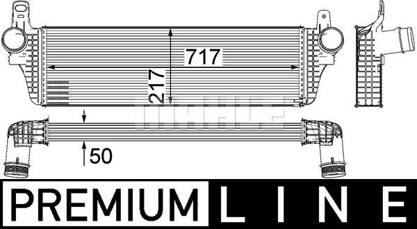 MAHLE CI 242 000P - Intercooler, compresor aaoparts.ro