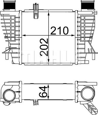 MAHLE CI 264 000S - Intercooler, compresor aaoparts.ro