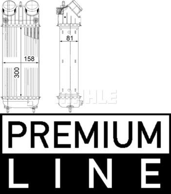 MAHLE CI 265 000P - Intercooler, compresor aaoparts.ro