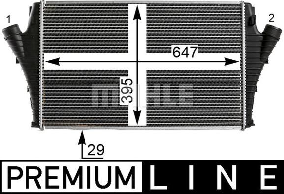 MAHLE CI 21 000P - Intercooler, compresor aaoparts.ro