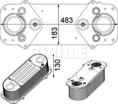 MAHLE CI 233 000P - Intercooler, compresor aaoparts.ro