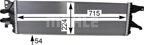 MAHLE CIR 8 000P - Radiator temperatura scazuta, intercooler aaoparts.ro