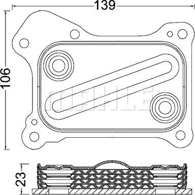 MAHLE CLC 190 000S - Radiator ulei, ulei motor aaoparts.ro