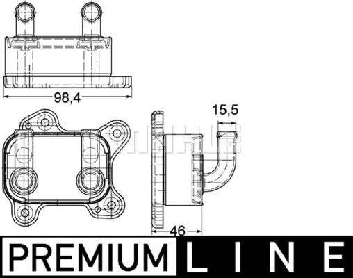 MAHLE CLC 168 000P - Radiator ulei, ulei motor aaoparts.ro