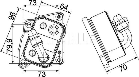 MAHLE CLC 107 000P - Radiator ulei, ulei motor aaoparts.ro