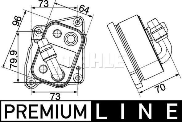 MAHLE CLC 107 000P - Radiator ulei, ulei motor aaoparts.ro