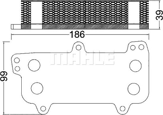 MAHLE CLC 187 000S - Radiator ulei, ulei motor aaoparts.ro