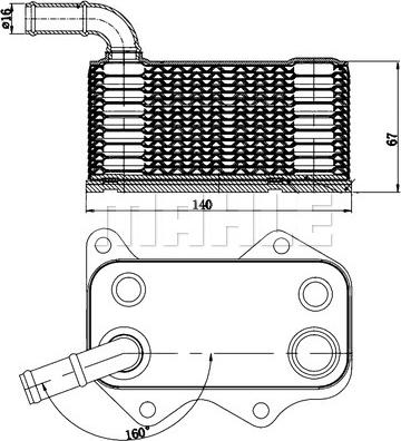 MAHLE CLC 174 000S - Radiator ulei, ulei motor aaoparts.ro