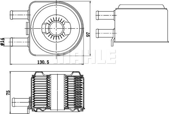 MAHLE CLC 176 000S - Radiator ulei, ulei motor aaoparts.ro