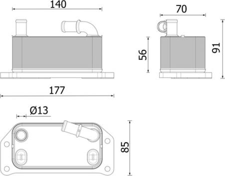 MAHLE CLC 349 000P - Radiator ulei, ulei motor aaoparts.ro