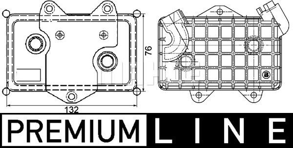 MAHLE CLC 36 000P - Radiator ulei, ulei motor aaoparts.ro