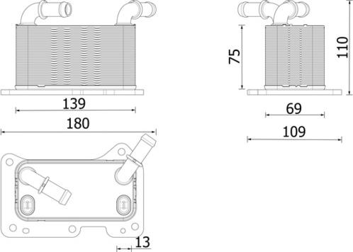 MAHLE CLC 323 000P - Radiator ulei, ulei motor aaoparts.ro